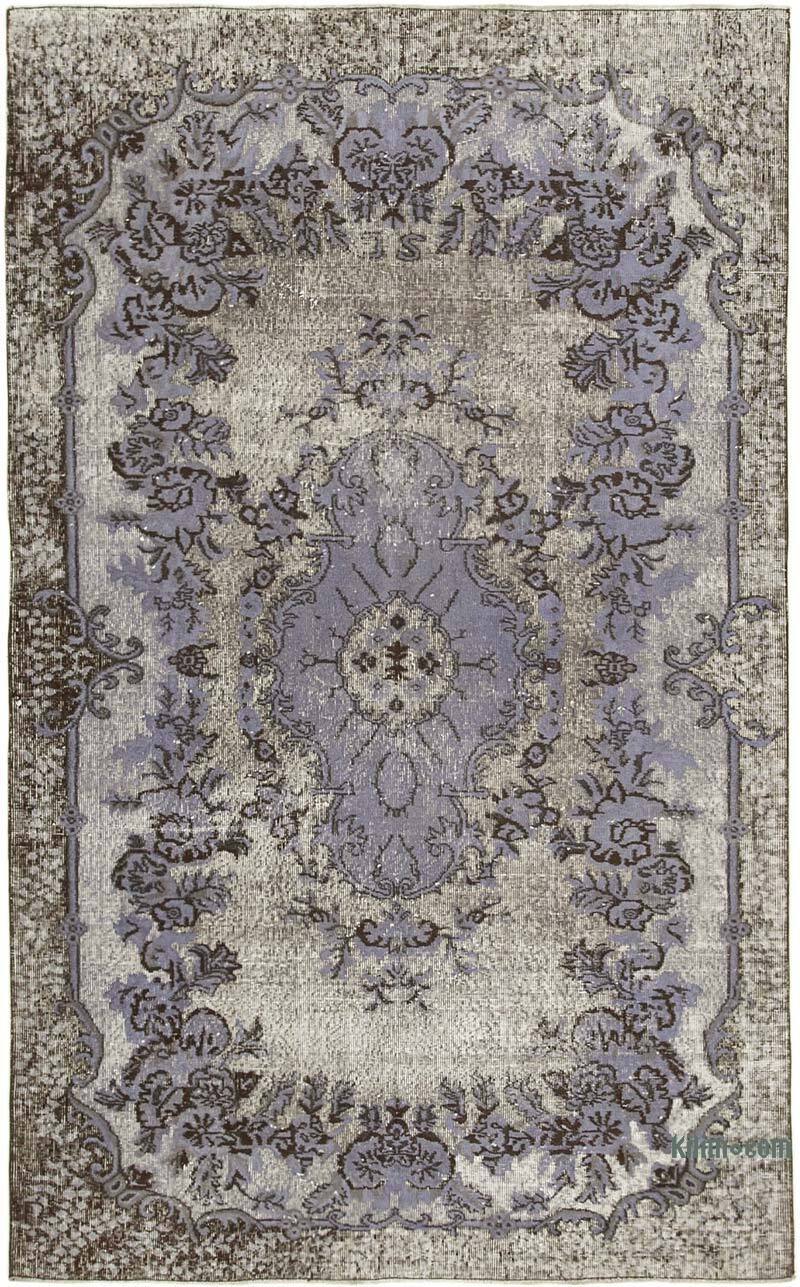 Alfombra Tallada a Mano Sobre Teñida - 168 cm x 274 cm - K0051882