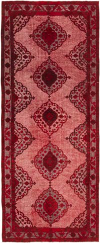 El Oyması Boyalı Halı - 151 cm x 370 cm