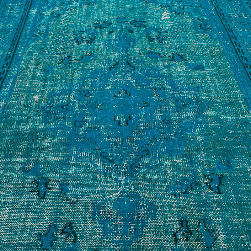 Hand Carved Over-Dyed Rug - 6' 7" x 9' 7" (79" x 115") - K0051890