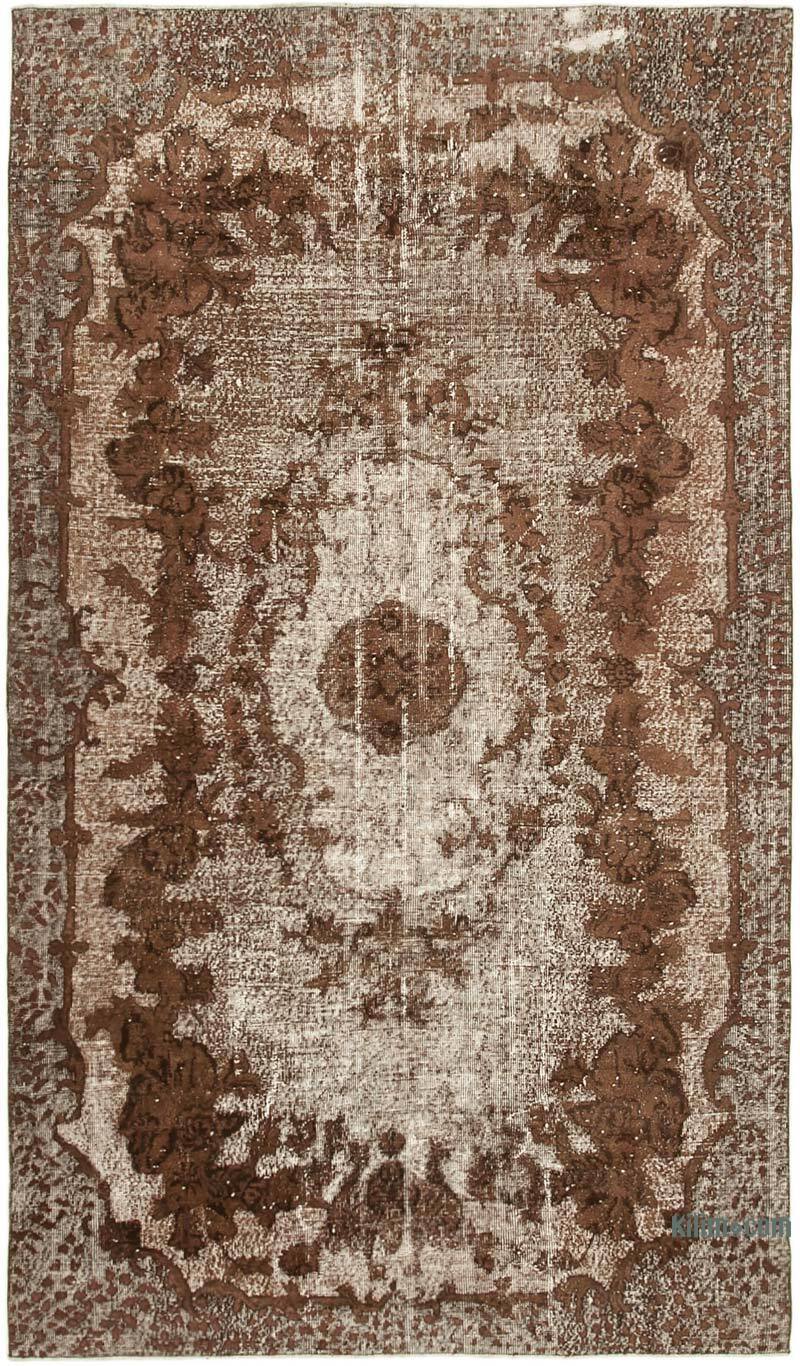 Hand Carved Over-Dyed Rug - 6' 4" x 10' 11" (76" x 131") - K0051891