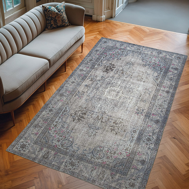 Alfombra Tallada a Mano Sobre Teñida - 168 cm x 284 cm - K0051898
