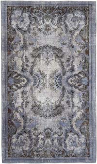 Hand Carved Over-Dyed Rug - 5' 1" x 8' 8" (61" x 104")