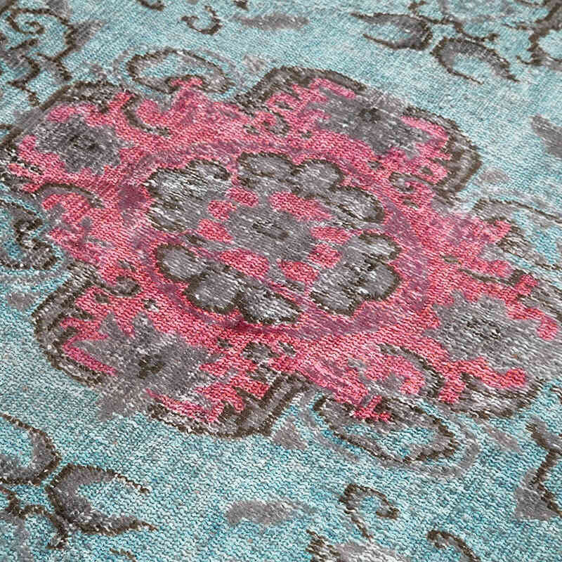 Gris Alfombra Tallada a Mano Sobre Teñida - 140 cm x 250 cm - K0051915