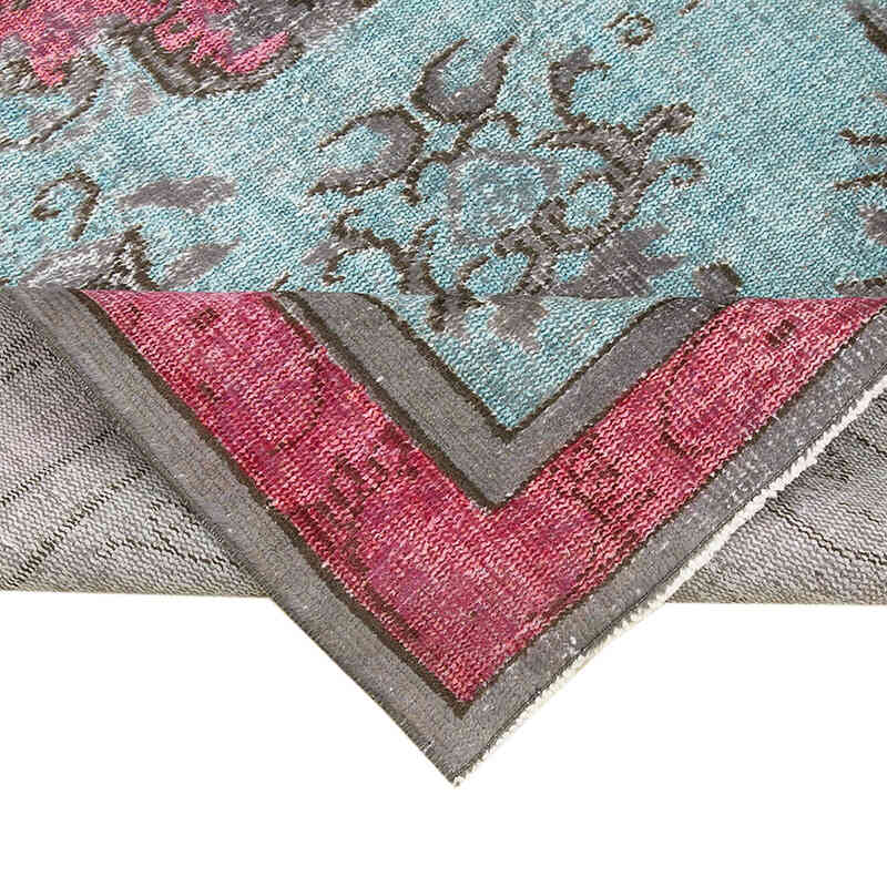 Gris Alfombra Tallada a Mano Sobre Teñida - 140 cm x 250 cm - K0051915