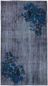Hand Carved Over-Dyed Rug - 3' 8" x 6' 7" (44" x 79")