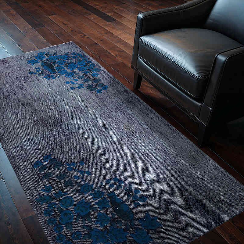 Alfombra Tallada a Mano Sobre Teñida - 112 cm x 201 cm - K0051941