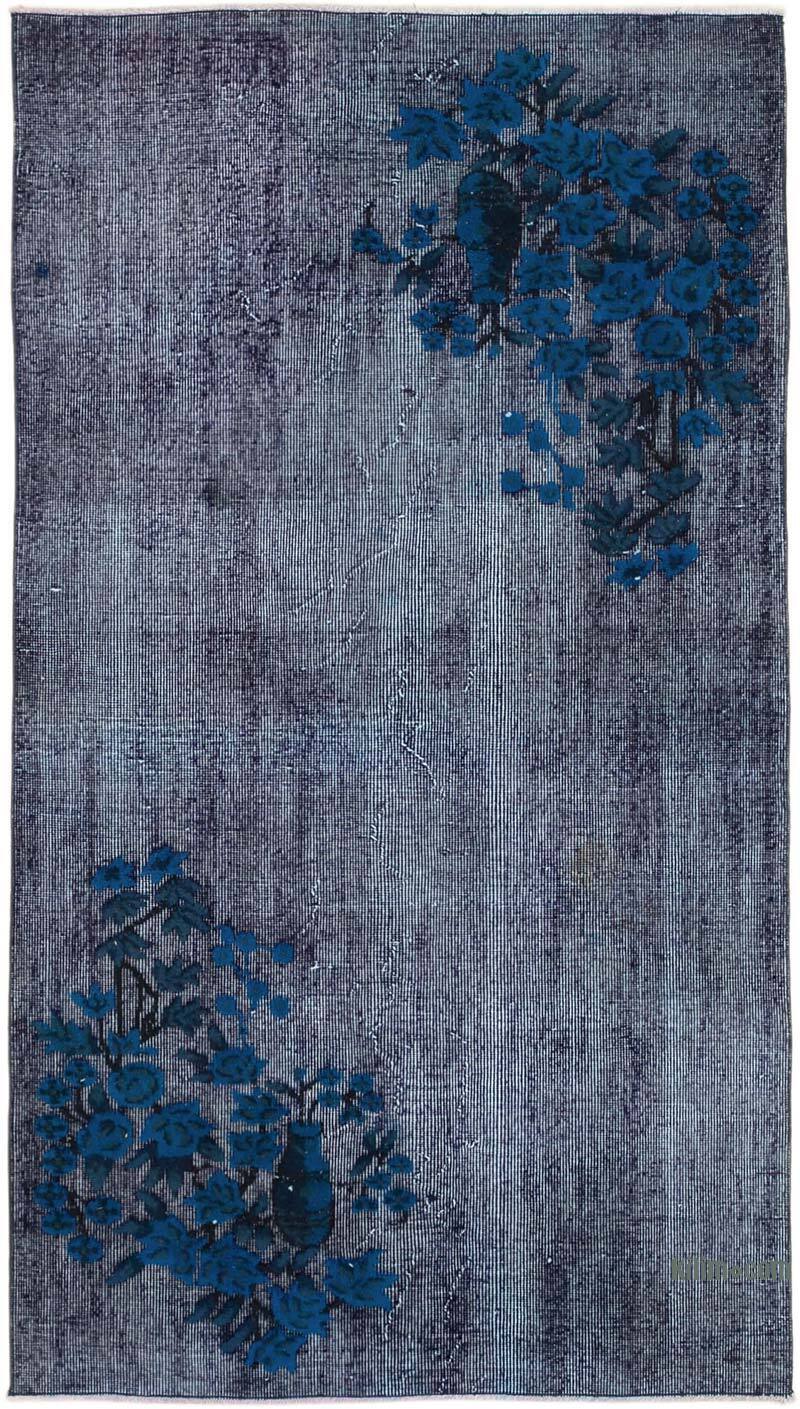 Alfombra Tallada a Mano Sobre Teñida - 112 cm x 201 cm - K0051941
