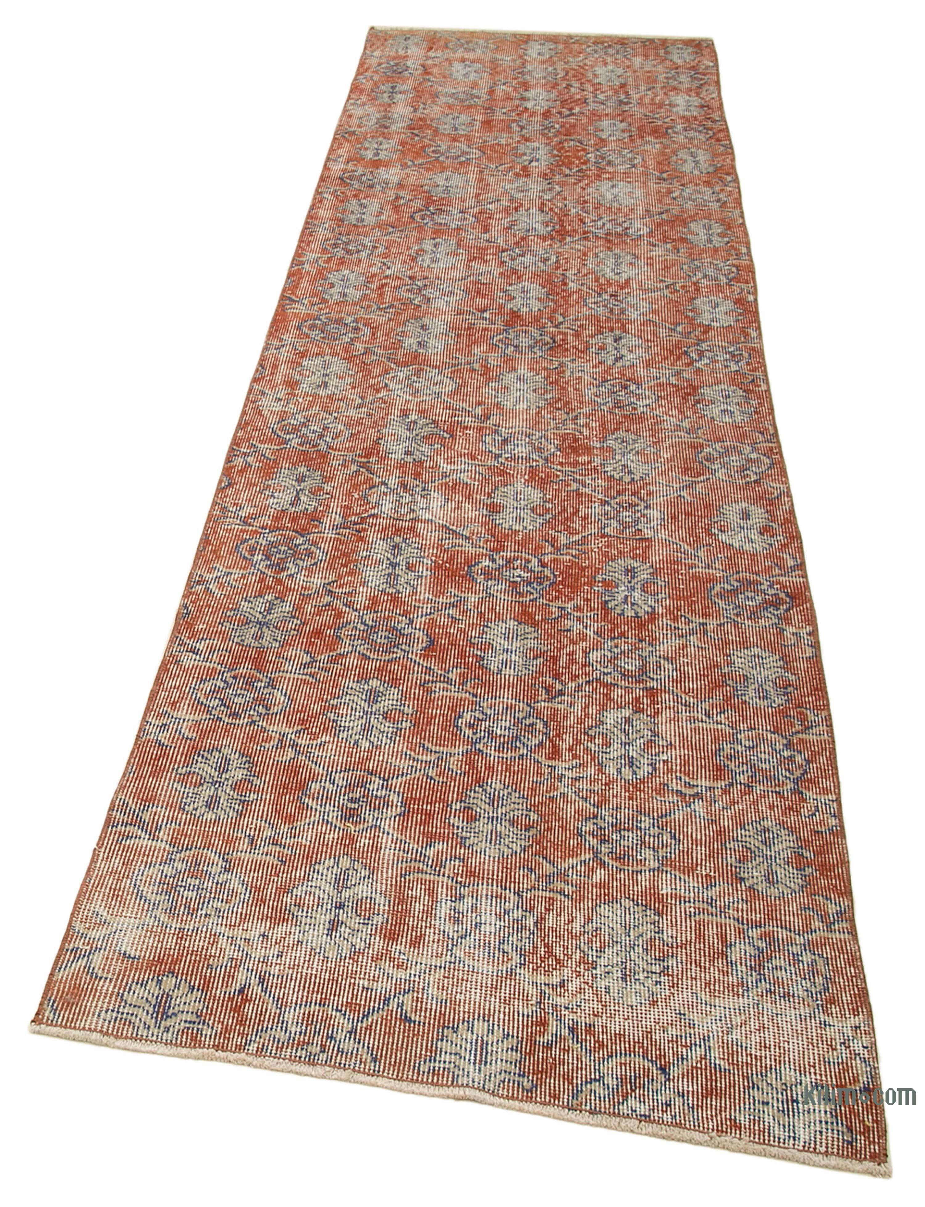 K0052153 Vintage Turkish Runner Rug 2' 9" x 10' 1" (33" x 121")