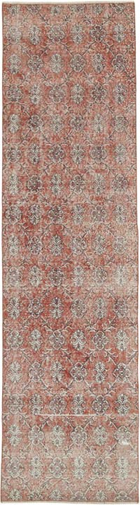 El Dokuma Vintage Halı Yolluk - 92 cm x 335 cm