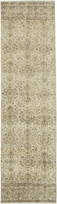 Vintage Turkish Runner Rug - 2' 9" x 10' 1" (33" x 121")