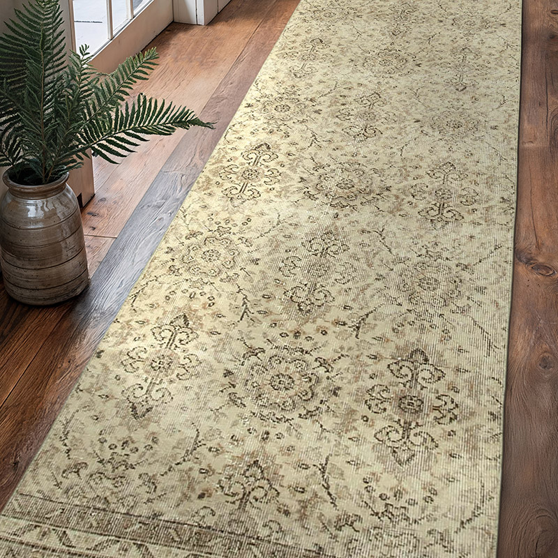 Vintage Turkish Runner Rug - 2' 9" x 10' 1" (33" x 121") - K0052162