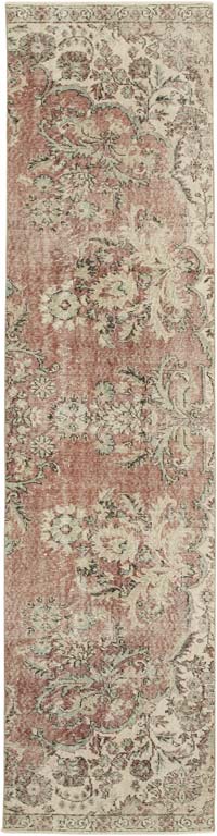 Vintage Turkish Runner Rug - 2' 7" x 10' 4" (31" x 124")
