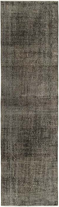 Alfombra de Pasillo Turca Vintage Sobreteñida - 86 cm x 311 cm