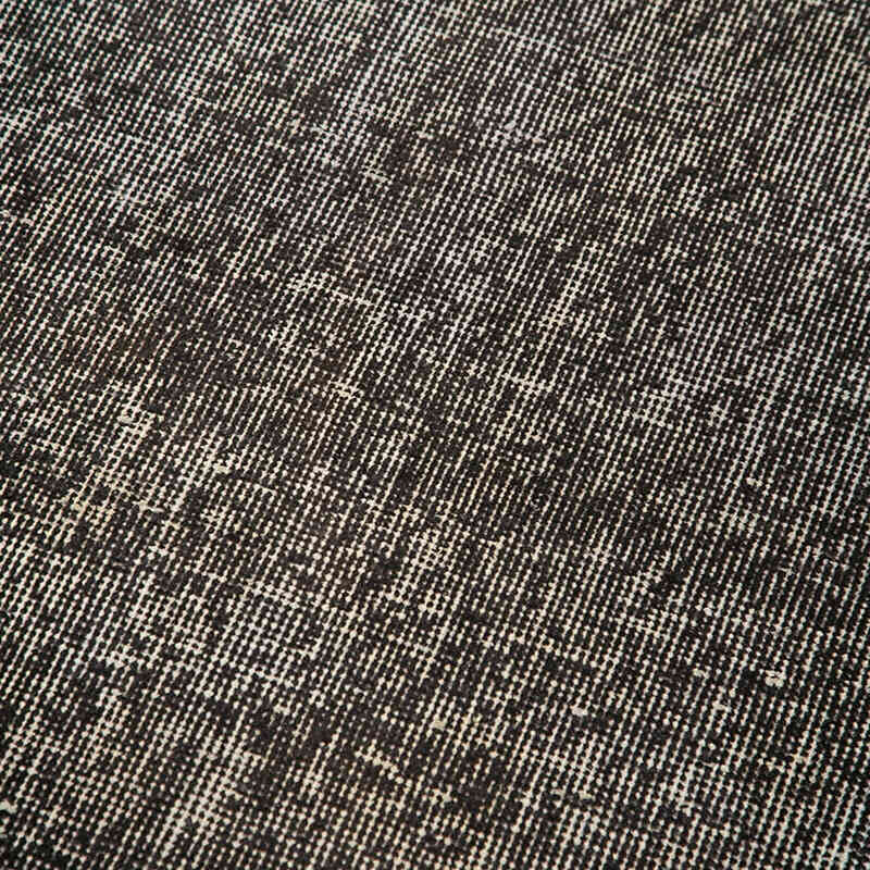 Negro Alfombra de Pasillo Turca Vintage Sobreteñida - 86 cm x 311 cm - K0052238