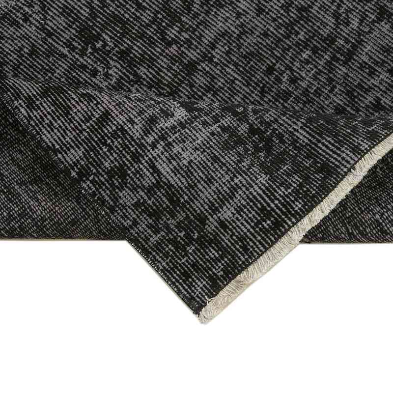 Siyah Boyalı El Dokuma Vintage Halı Yolluk - 80 cm x 271 cm - K0052247