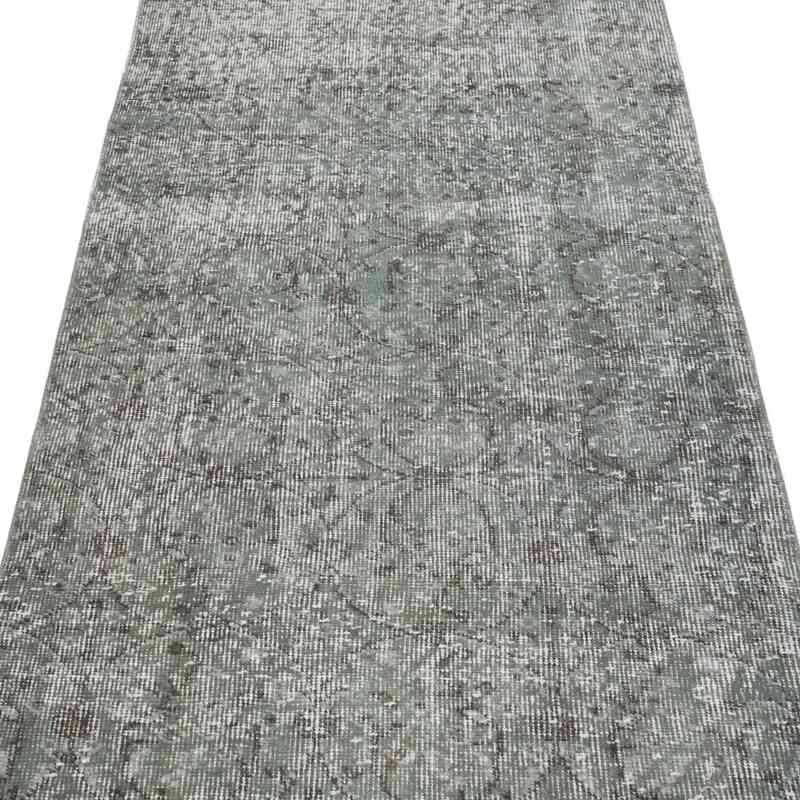 Grey Over-dyed Turkish Vintage Runner Rug - 2' 7" x 8' 5" (31 in. x 101 in.) - K0052256