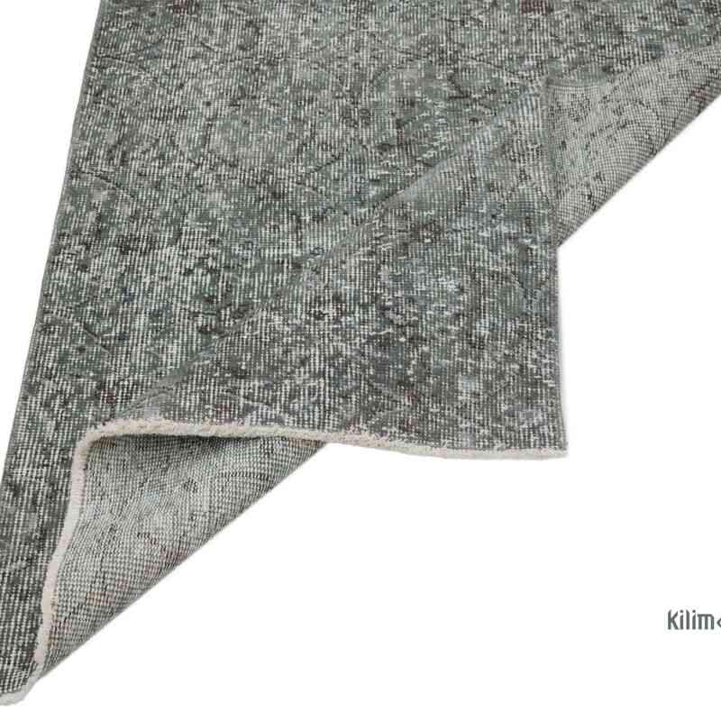 Grey Over-dyed Turkish Vintage Runner Rug - 2' 7" x 8' 5" (31 in. x 101 in.) - K0052256