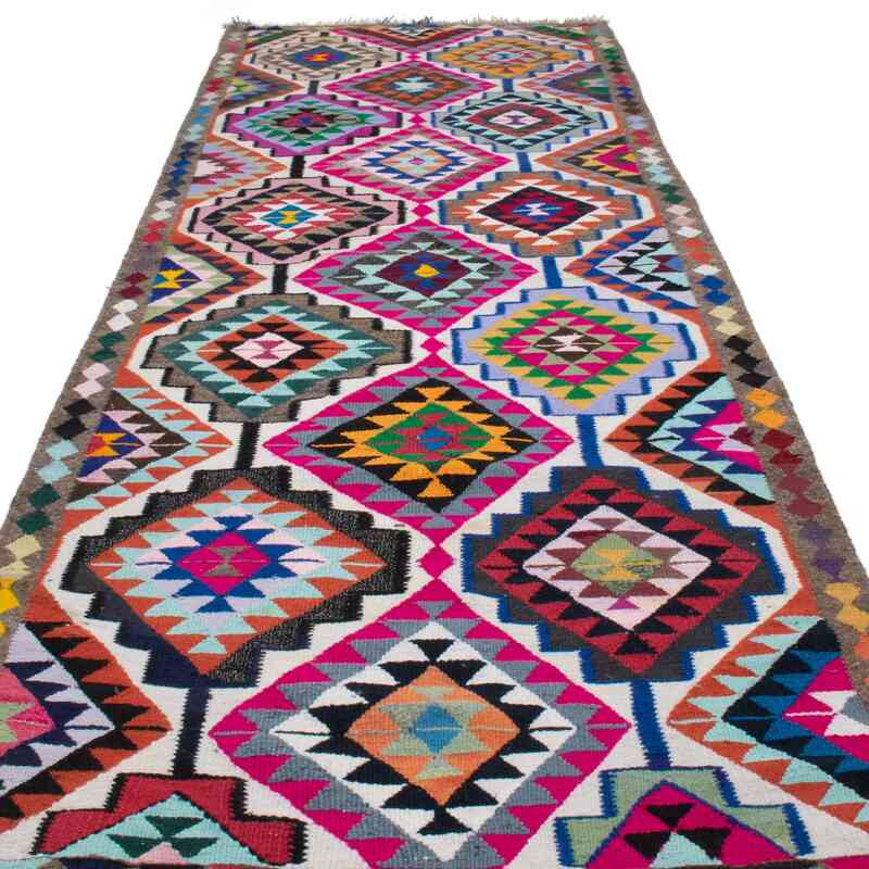 Alfombra Kilim Tribal Vintage - 124 cm x 334 cm - K0052279