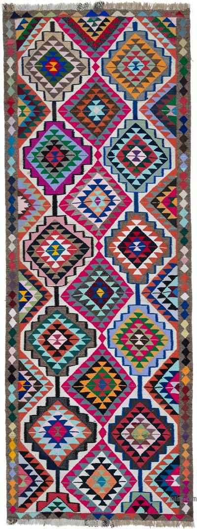 Vintage Tribal Kilim Runner - 4' 1" x 10' 11" (49" x 131")