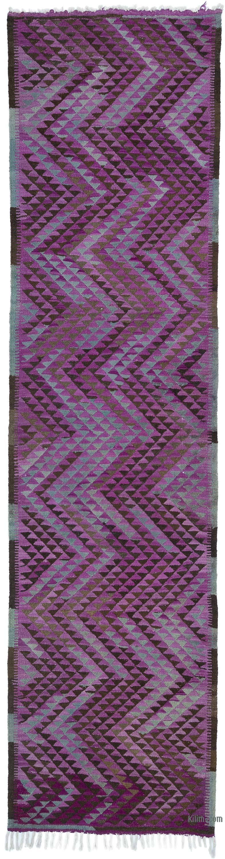 Alfombra Kilim Tribal Vintage - 99 cm x 387 cm - K0052282