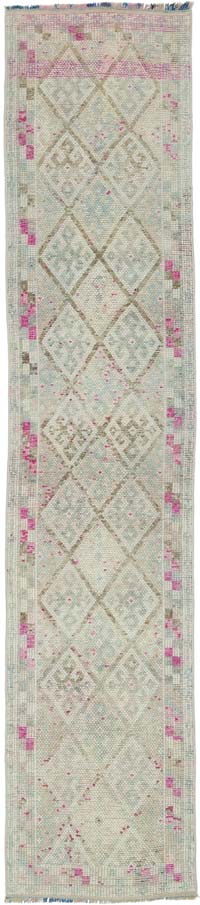 Alfombra Vintage de pasillo - 79 cm x 364 cm
