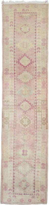Vintage Tribal Runner Rug - 3'  x 12' 8" (36" x 152")