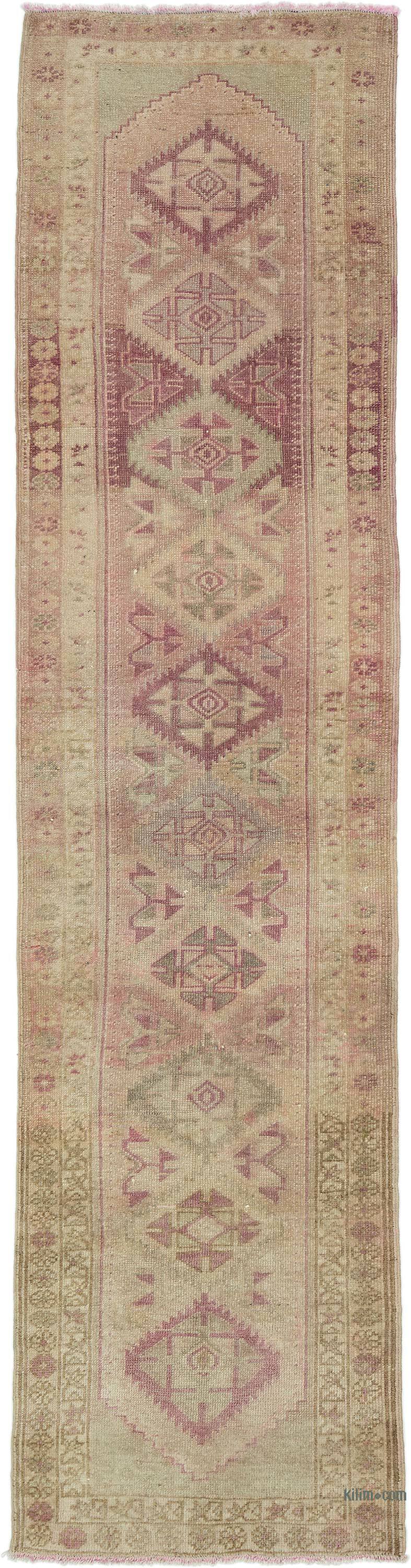 Vintage Tribal Runner Rug - 2' 10" x 10' 11" (34" x 131") - K0052294