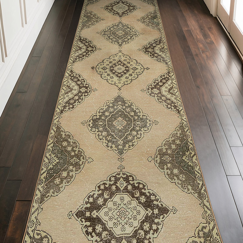 Alfombra Turca Vintage De Pasillo - 115 cm x 387 cm - K0052300