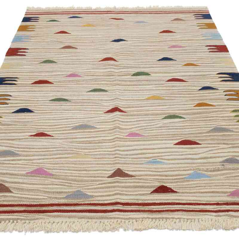 Bej Yeni El Dokuma Kilim - K0052314