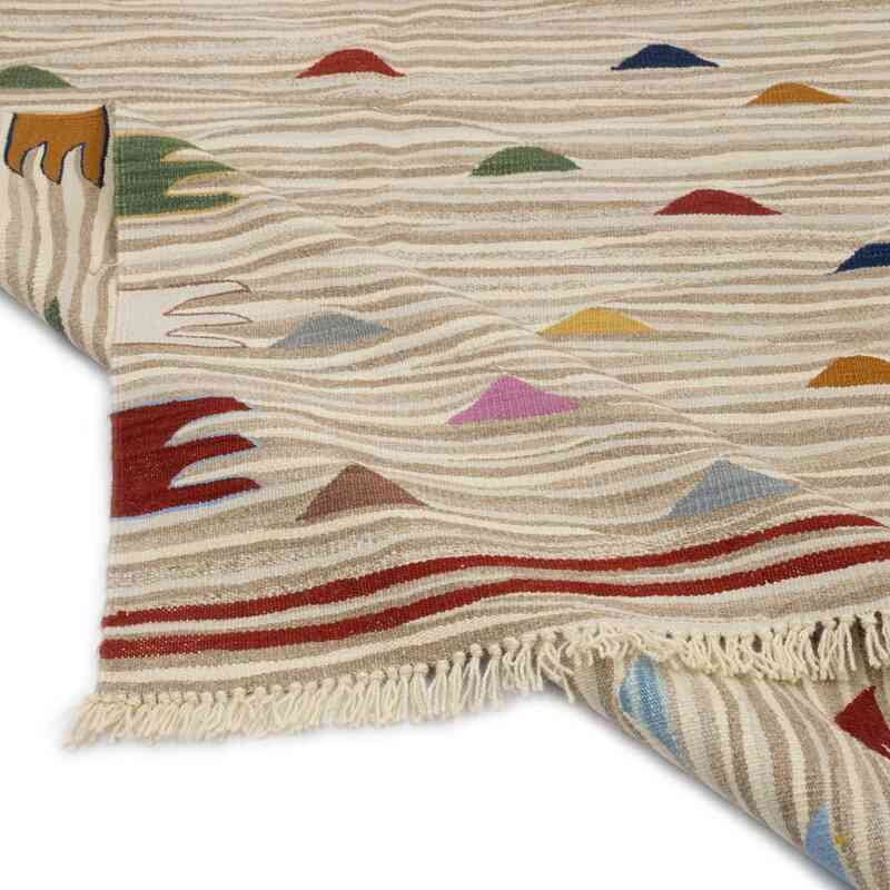 Bej Yeni El Dokuma Kilim - K0052314