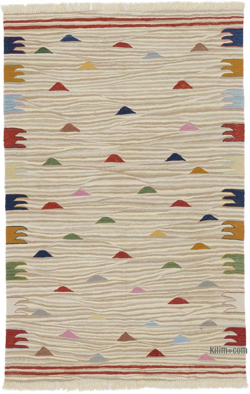 Bej Yeni El Dokuma Kilim - K0052314