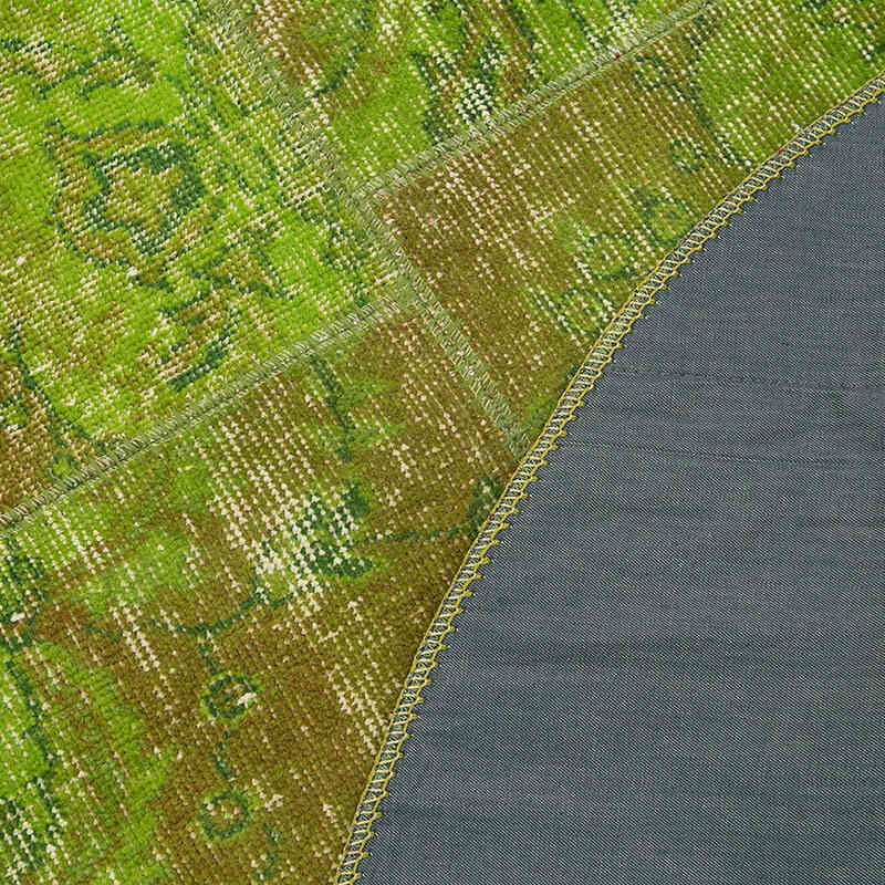 Yuvarlak Boyalı Patchwork Halı - 153 cm x 153 cm - K0052346
