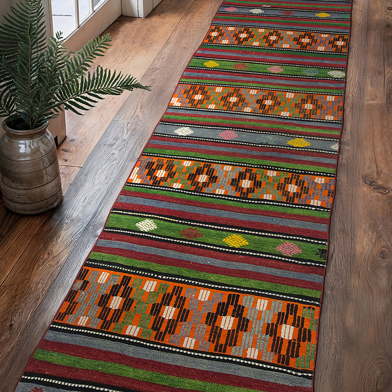 Vintage Balıkesir Kilimi - 85 cm x 360 cm - K0052528