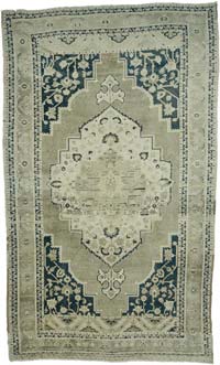 Vintage Turkish Hand-Knotted Rug - 7' 1" x 11' 8" (85" x 140")