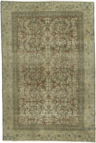 El Dokuma Vintage Halı - 105 cm x 157 cm