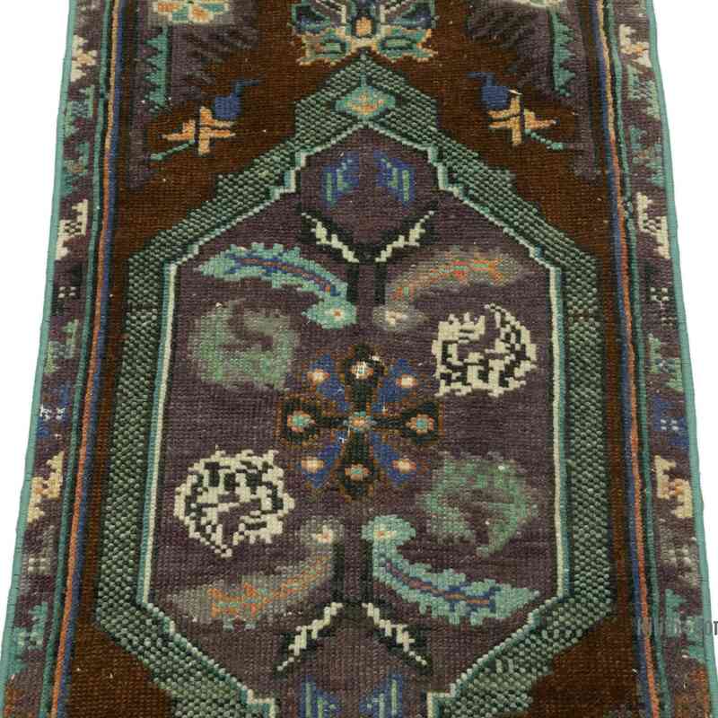 Vintage Turkish Hand-Knotted Rug - 1' 7" x 3' 2" (19" x 38") - K0052815