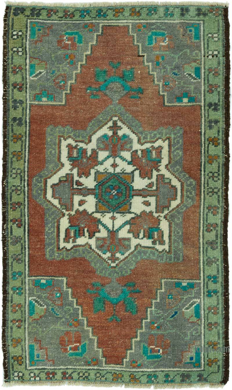 Vintage Turkish Hand-Knotted Rug - 1' 8" x 2' 9" (20 in. x 33 in.) - K0052818