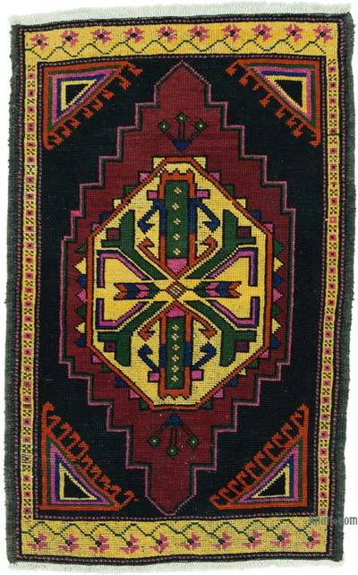 Alfombra Vintage Turca Anudada a Mano - 70 cm x 110 cm