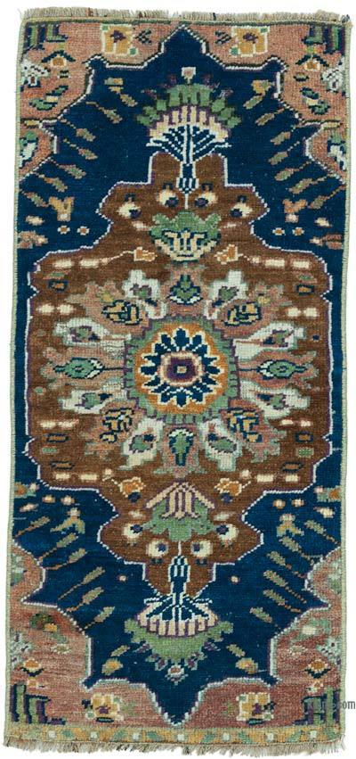 El Dokuma Vintage Halı - 42 cm x 90 cm