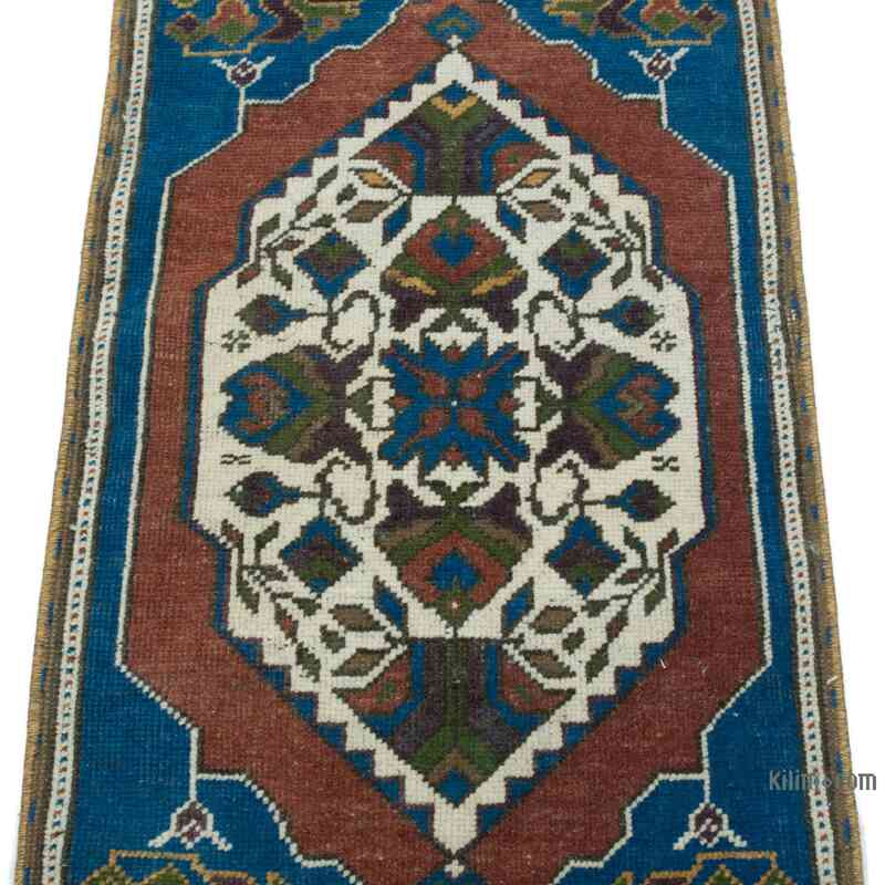 El Dokuma Vintage Halı - 47 cm x 110 cm - K0052842