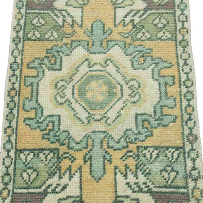 El Dokuma Vintage Halı - 45 cm x 90 cm - K0052843