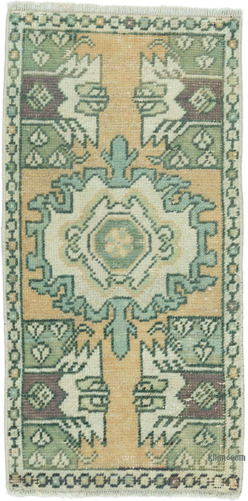 El Dokuma Vintage Halı - 45 cm x 90 cm - K0052843