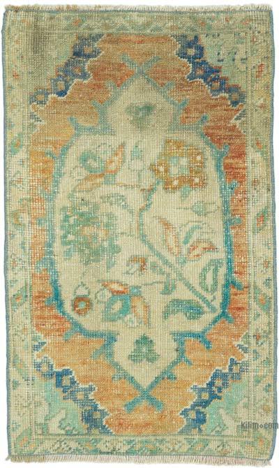 Vintage Turkish Hand-Knotted Rug - 1' 9" x 2' 10" (21 in. x 34 in.)