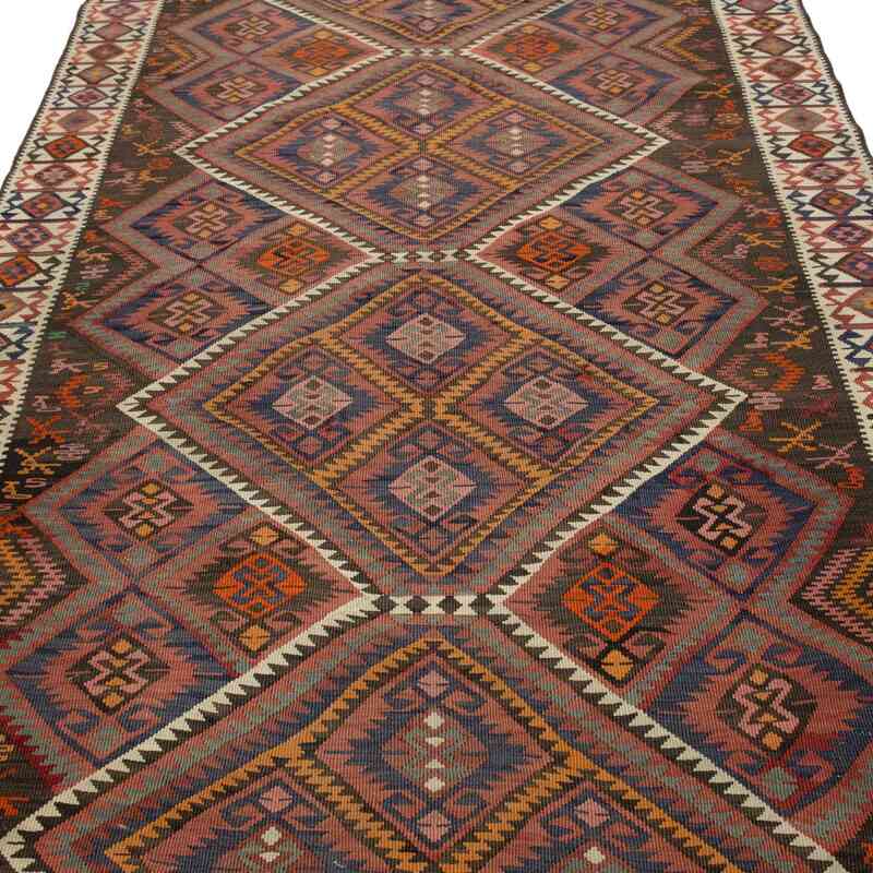 Vintage Van Kilim Rug - 4' 8" x 10' 3" (56" x 123") - K0053448