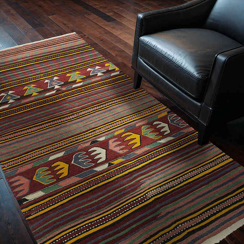 Vintage Konya Kilim Rug - 4'  x 6' 9" (48" x 81") - K0053714