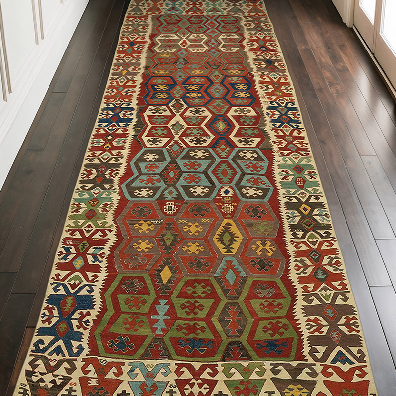 Antik Konya Kilimi - 150 cm x 411 cm - K0053716