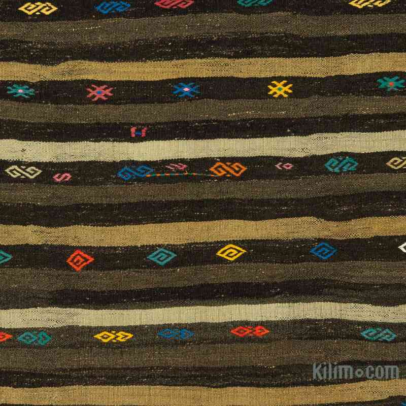 Kahverengi Vintage Anadolu Kilim - 216 cm x 308 cm - K0053756