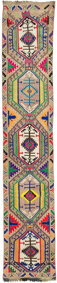 Alfombra Vintage de pasillo - 86 cm x 451 cm