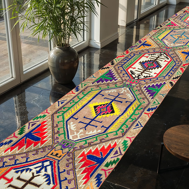 Vintage Anadolu Yolluk - 86 cm x 451 cm - K0053759