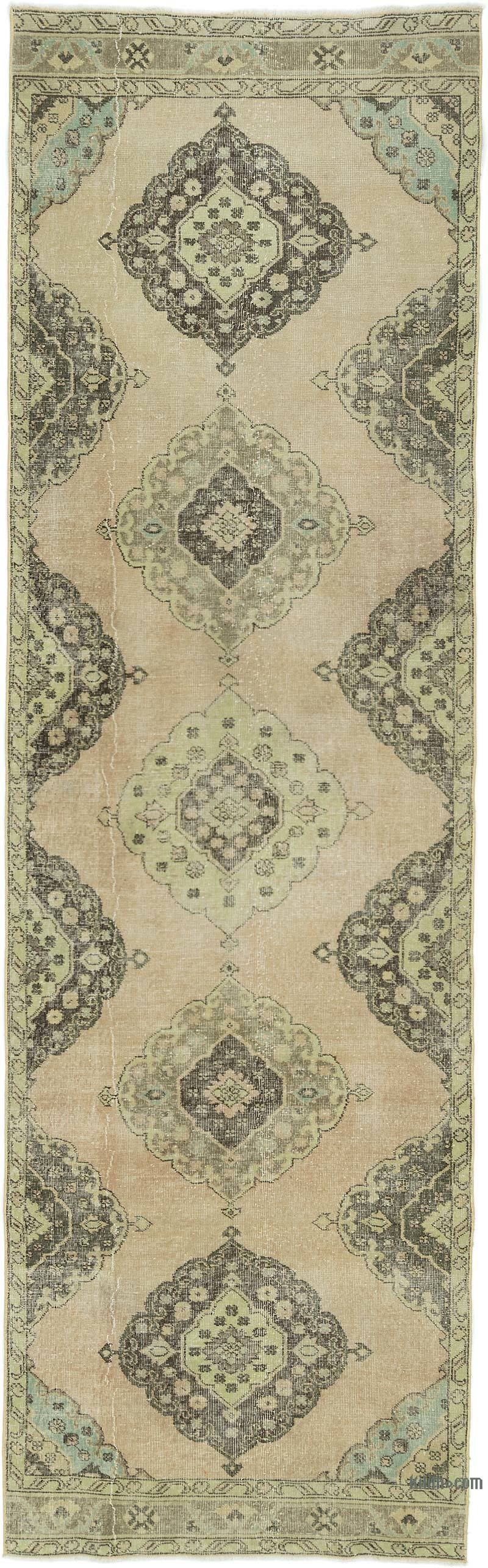 Vintage Turkish Runner Rug - 3' 10" x 12' 7" (46" x 151") - K0053794